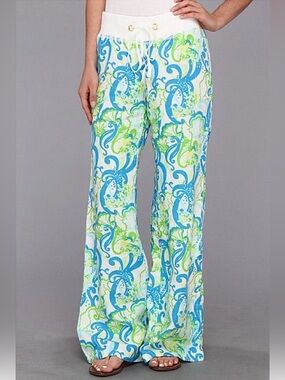 Lilly Pulitzer The Beach Pant in Resort White Crystal Coast